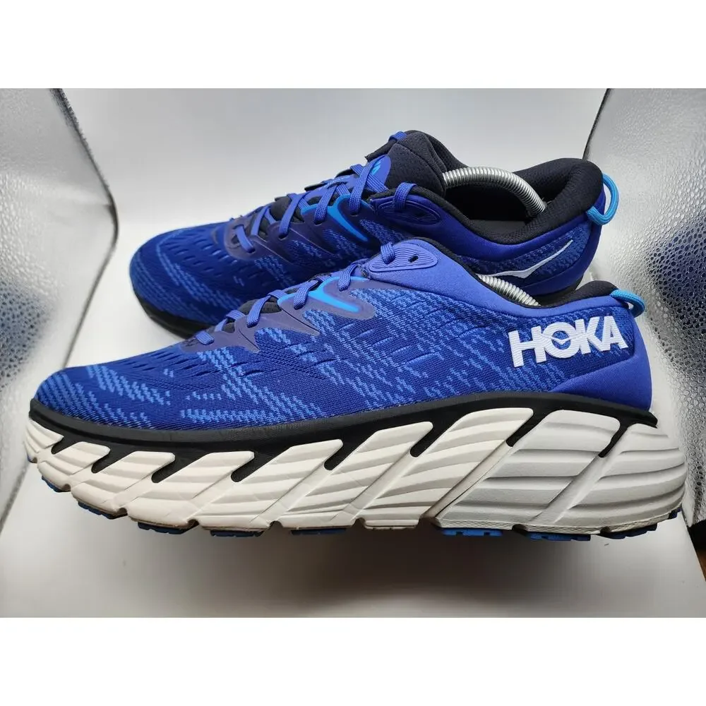 Hoka One One Gaviota 4 Shoes Men's 11.5 2E Blue Running Cushion Walking Sneakers